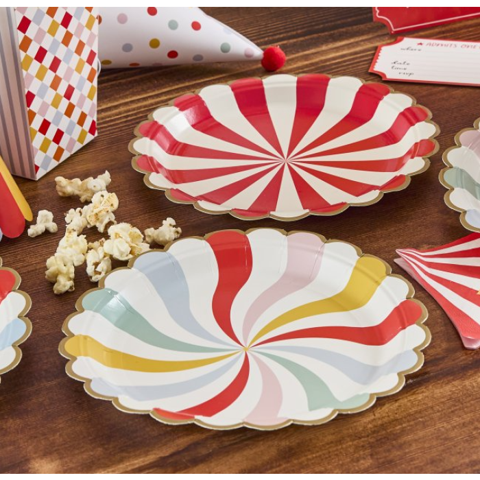 Pratos Festa Circo 22cm - Pack. 8 - Image 3