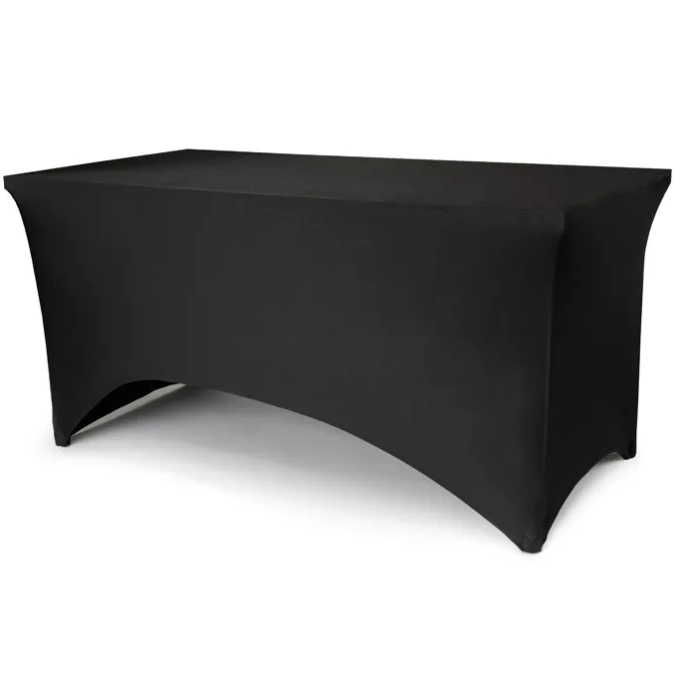 Toalha de Mesa Banquete Preta -183x76x74cm