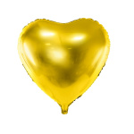 Balão Coração Ouro - 45cm