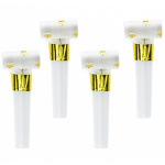 Língua de Sogra Branca com Estrelinhas Ouro - Pack 6