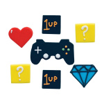 Figuras em Açúcar Gaming Jogos Consola - Conj. 7