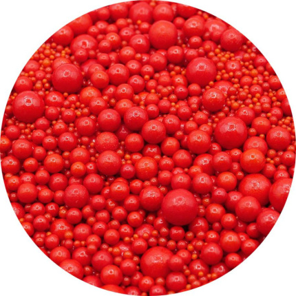 Sprinkles Mix Pérolas Vermelhas - 80Gr