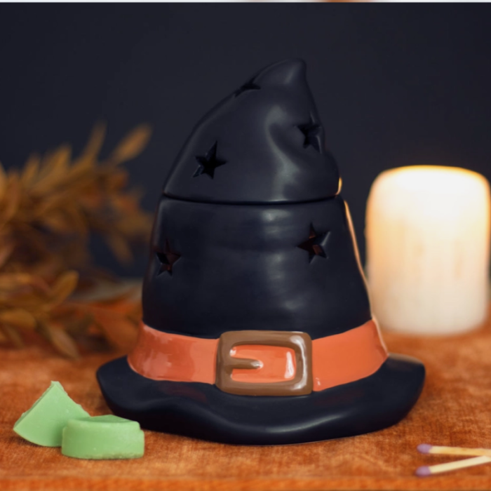 Suporte Vela Chapeu Bruxa Halloween - Image 1