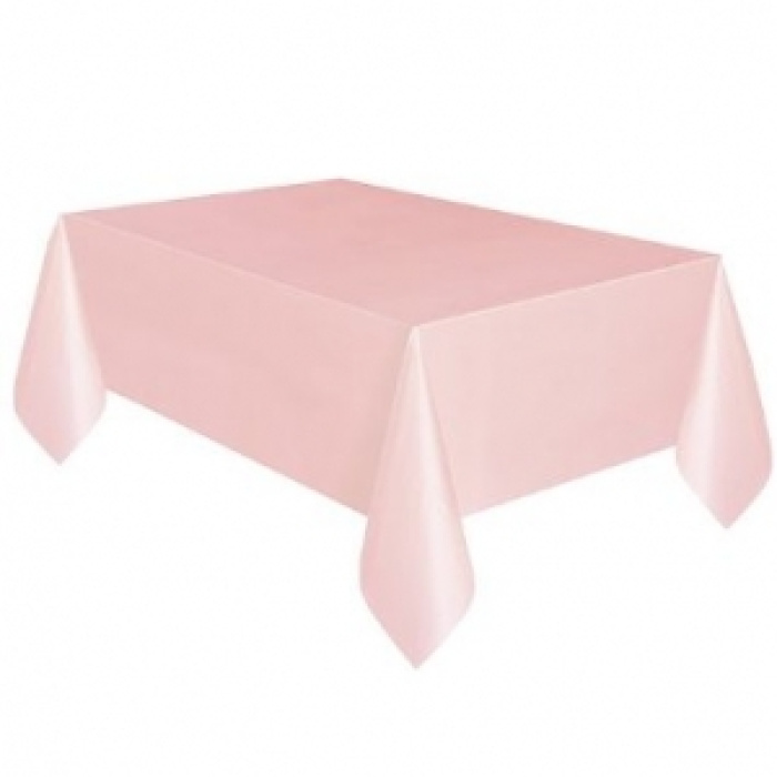 Toalha de Mesa Lisa Rosa Claro 274cm - Image 1