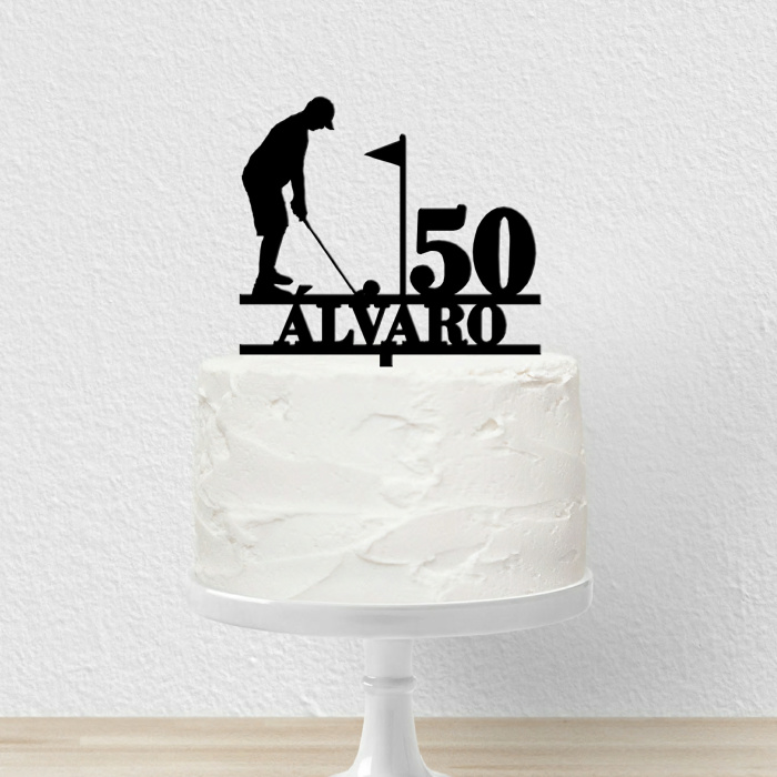 Topo Bolo Acrílico Golf - Personalizável - Image 6