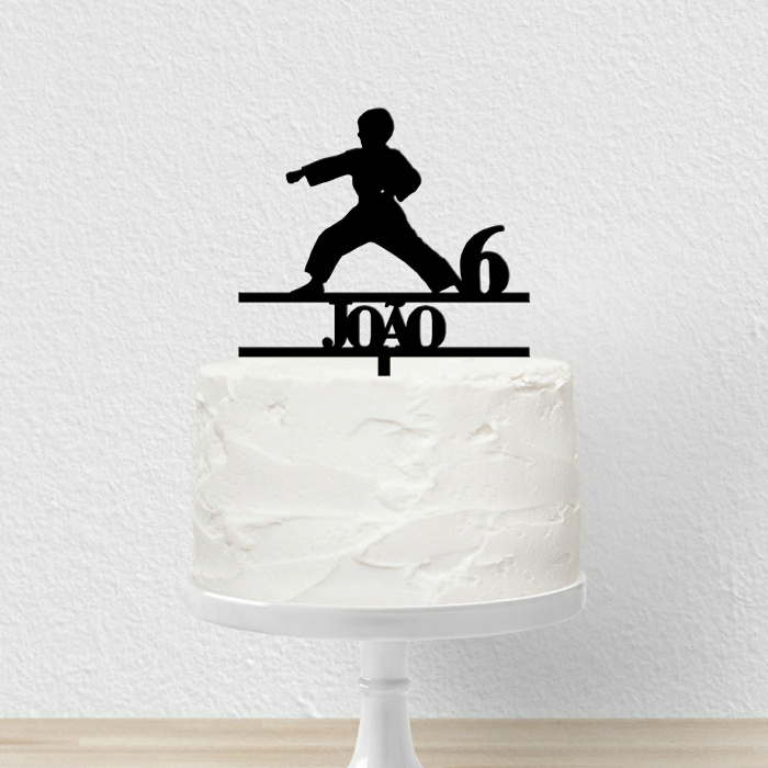 Topo Bolo Karate, Jiu Jitsu, Judo - Personalizável - Image 1