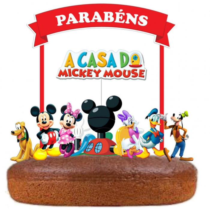 Topo de Bolo Casa do Mickey - Image 1
