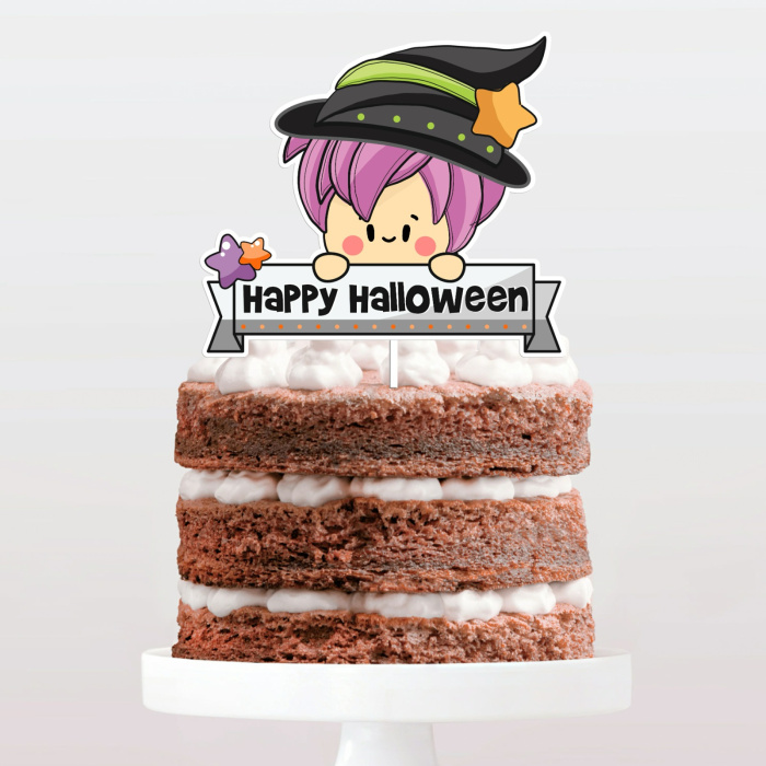 Topo de Bolo Halloween - Bruxa - Image 1