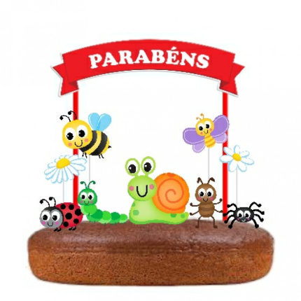 Topo de Bolo Jardim