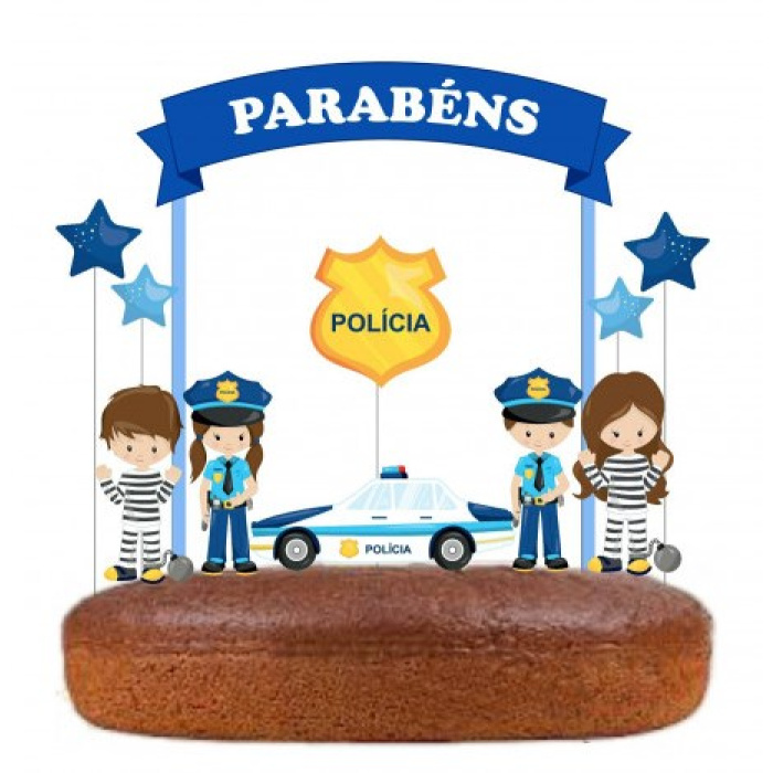 Topo de Bolo Policia - Image 1
