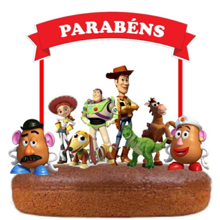 Topo de Bolo Toy Story