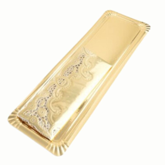 Torteira Cartão com Naperon Dourado - Image 1