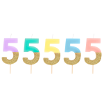 Vela Cores Pastel e Glitter Nº 0 - Image 22