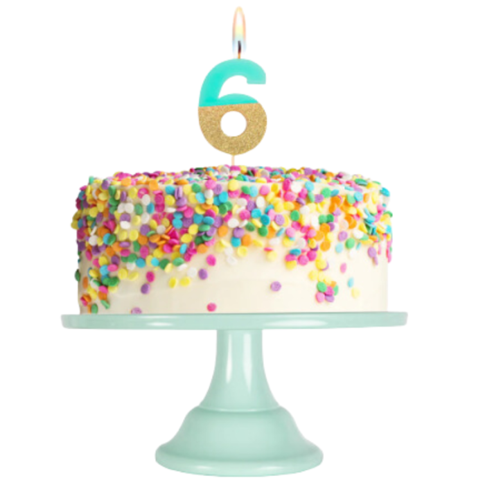 Vela Cores Pastel e Glitter Nº 0 - Image 12