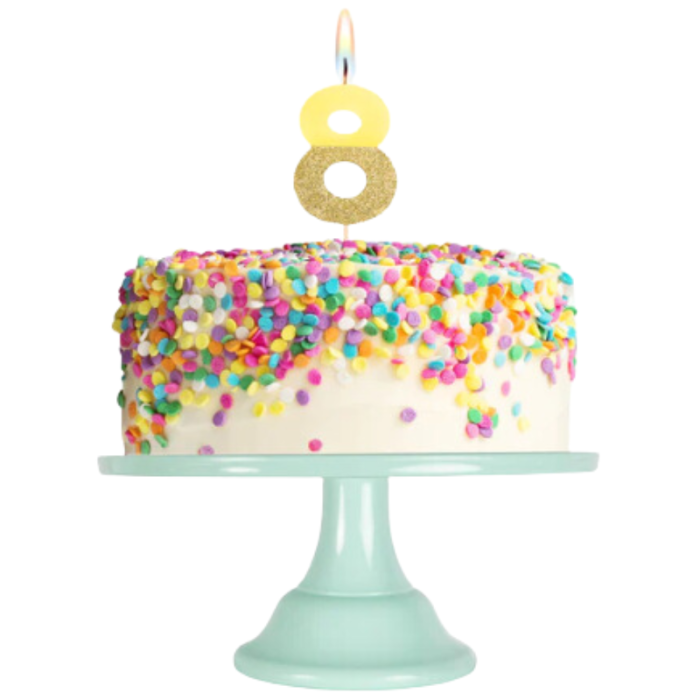 Vela Cores Pastel e Glitter Nº 0 - Image 10