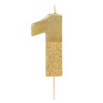 Vela Ouro e Glitter Nº 1 - Image 5