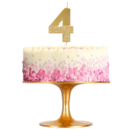 Vela Ouro e Glitter Nº 4
