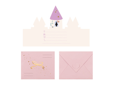 Convites Castelo Princesa - Pack.6 - Image 5