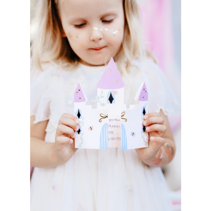 Convites Castelo Princesa - Pack.6 - Image 2