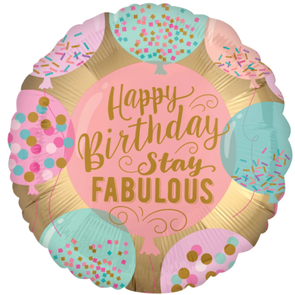 Balão Happy Birthday (Parabéns) - 45cm