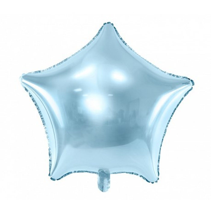 Balão Estrela Azul Claro - 48cm - Image 1