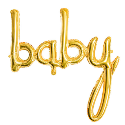 Balão Baby Ouro - 73cm