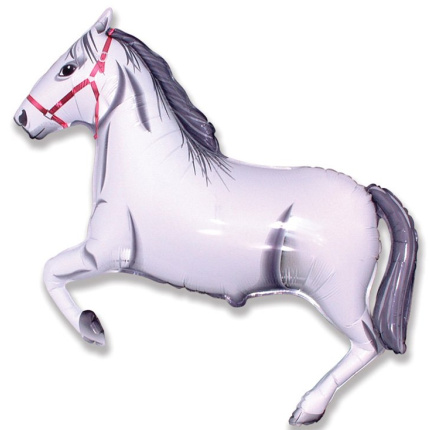 Balão Cavalo Branco - 107cm