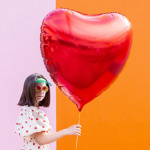 Balão Coração Vermelho Gigante - 72cm