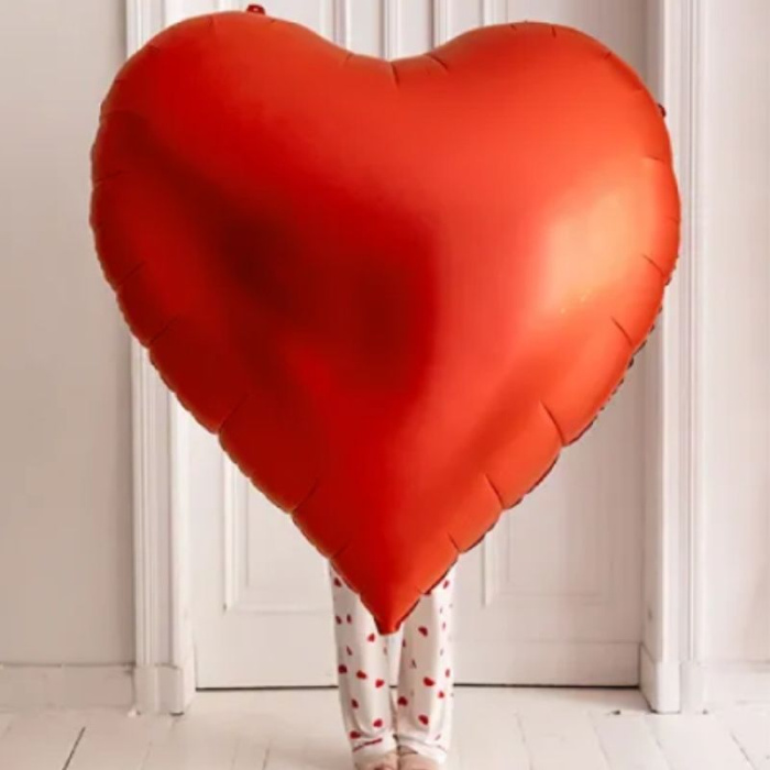 Balão Coração Vermelho Gigante - 136cm - Image 1