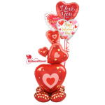 Balão Gigante Corações Vermelhos AirLoonz - 139cm - Image 4