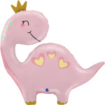Balão Dinossauro Rosa S.Shape - 71cm