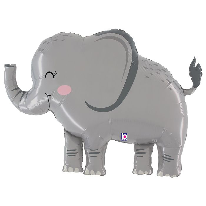 Balão Elefante Cinzento - 112cm - Image 1