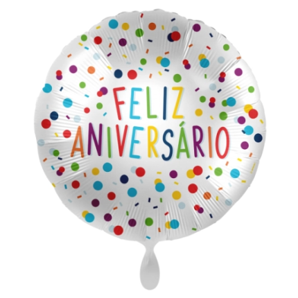 Balão "Feliz Aniversário" - 43cm