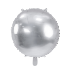 Balão Redondo Prata Metalizado – 45cm