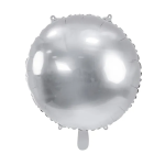 Balão Redondo Prata Metalizado – 45cm - Image 6