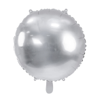 Balão Redondo Prata Metalizado – 45cm - Image 5