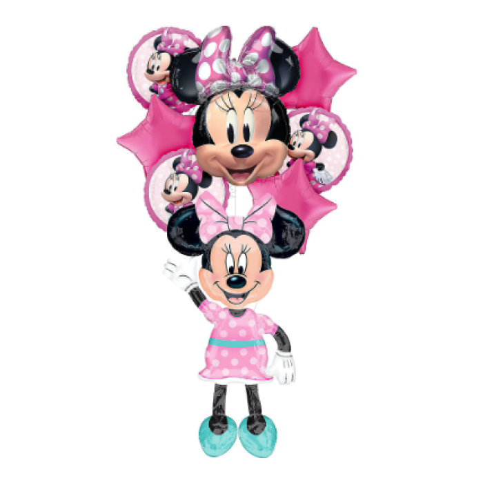 Balão Minnie Rosa Airwalker - 137cm - Image 2