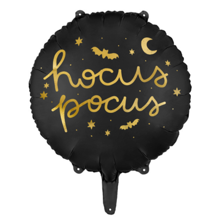 Balão Halloween HOCUS POCUS Preto  - 45cm