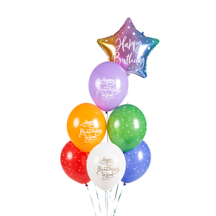 Balão Látex Coloridos "Happy Birthday To You" - 30cm - Image 2