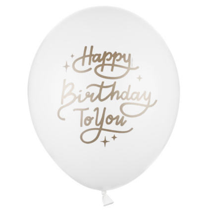 Balão Látex Happy Birthday - 30cm