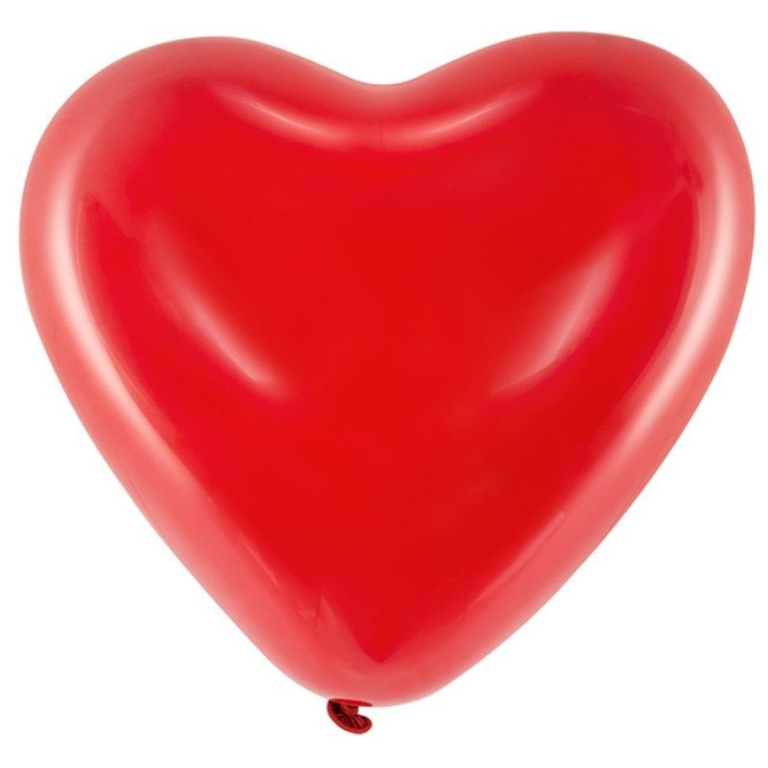 Balão Látex Coração Vermelho - 40cm - Image 1