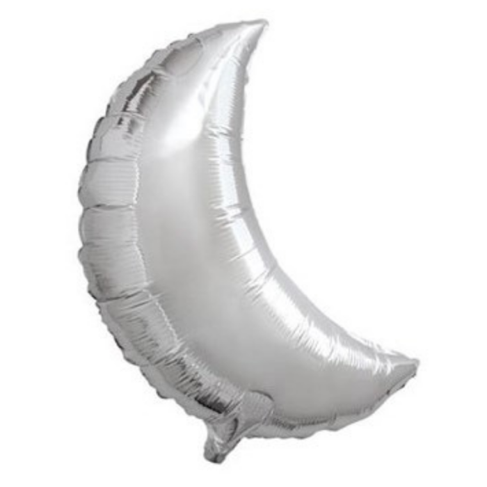 Balão Lua Prata - 59cm - Image 1