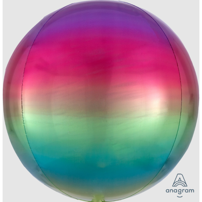 Balão ORBZ Degradé Tons Arco-íris (Rainbow) - 40cm - Image 1