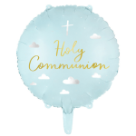 Balão Religioso IHS Azul Claro - 45cm