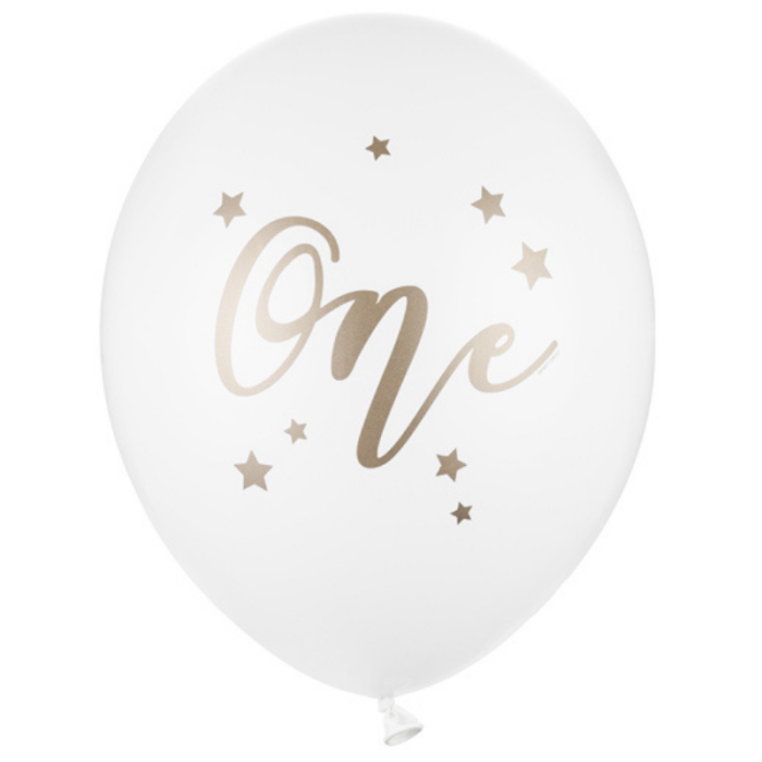 Balão Látex ONE 1ºAniversário - 30cm - Image 1