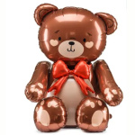 Balão Ar Urso Sentado Coração Namorados - 88cm