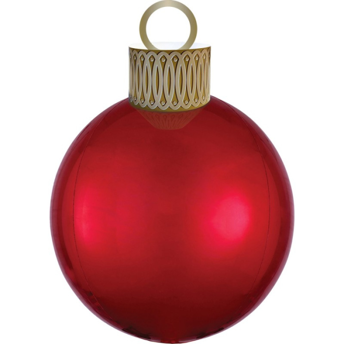 Balão Orbz XL Vermelho Bola de Natal - 50cm - Image 1
