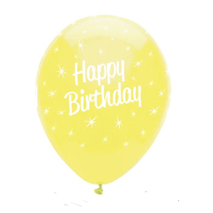 Balão Látex Coloridos "Happy Birthday" 30cm - Pack.6 - Image 7