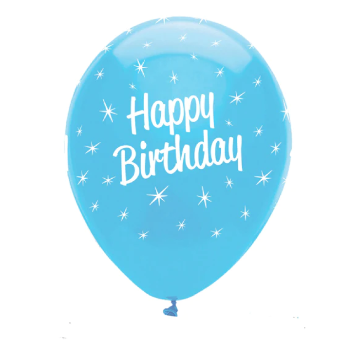 Balão Látex Coloridos "Happy Birthday" 30cm - Pack.6 - Image 6