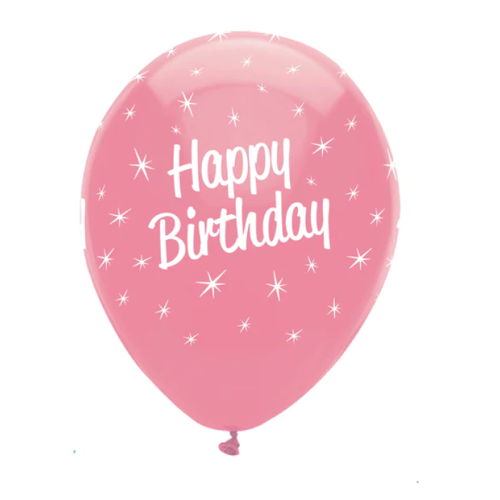 Balão Látex Coloridos "Happy Birthday" 30cm - Pack.6 - Image 3